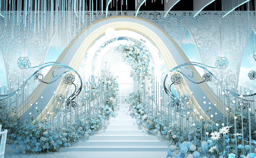 兴海釡香烙馍村水晶厅效果展示